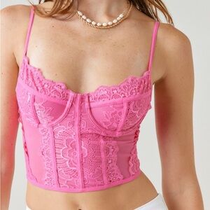 Princess Polly lace corset crop top